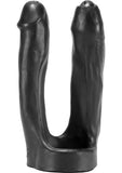 3-Way Triple Penetrator Silicone Strapon Dong - Black