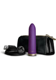 Frederick`s Of Hollywood USB Rechargeable Silicone Bullet Vibrator Set Waterproof Purple