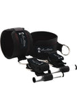 Lux Fetish Closet Cuffs Adjustable Playful Restraint System 4 Piece Set Black