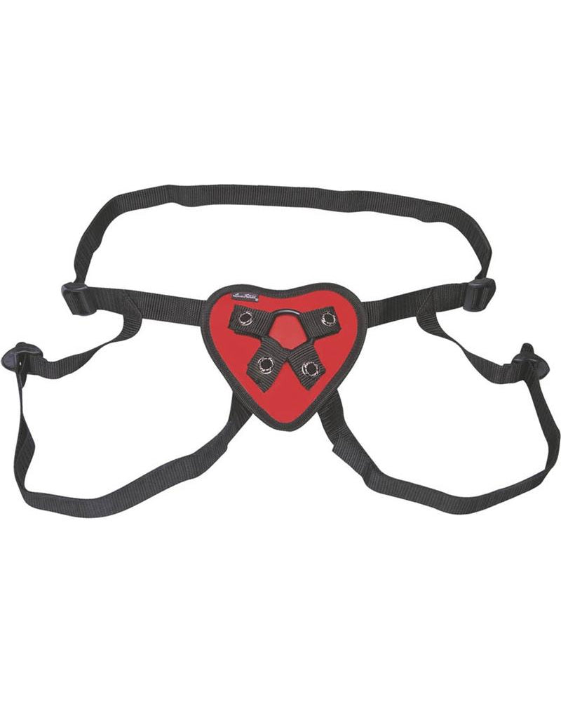 Lex Fetish Red Heart Strap-On Harness Adjustable