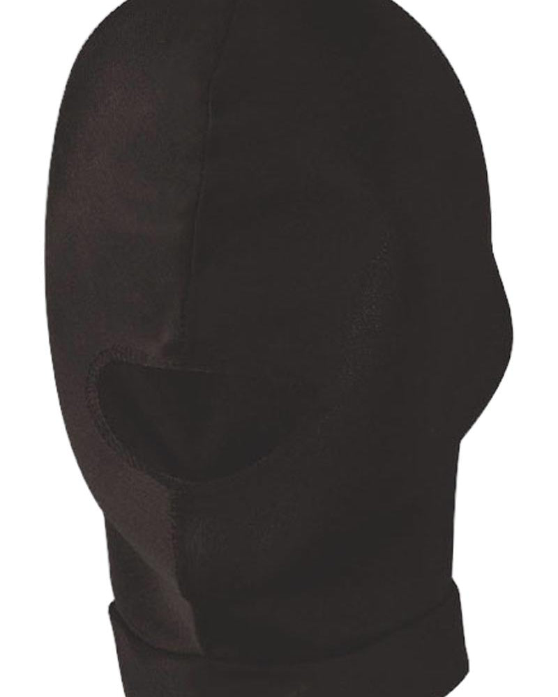 Lux Fetish Open Mouth Stretch Hood Black One Size Fits All