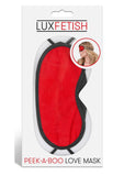 Lux F Peek A Boo Love Mask Red