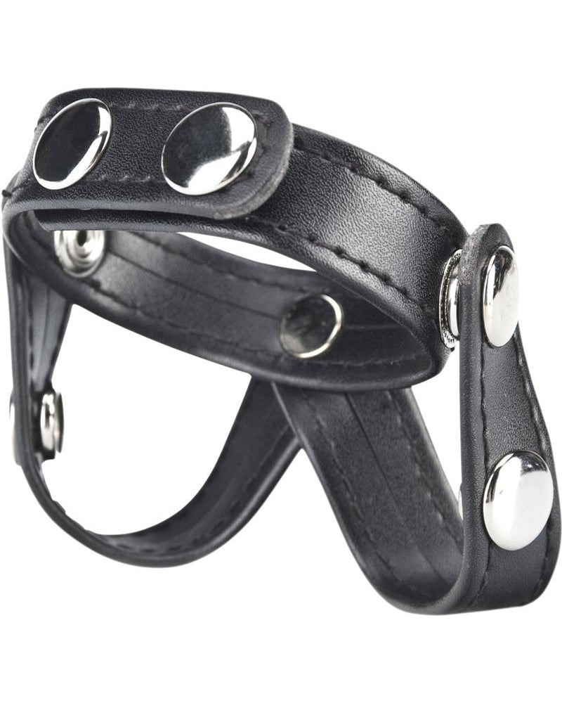 C & B Gear V-style Cock Ring With Ball Divider