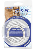 C & B Gear Steel Cock Ring 1.8 Inch