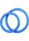 C & B Gear Silicone Cock Ring Set Blue