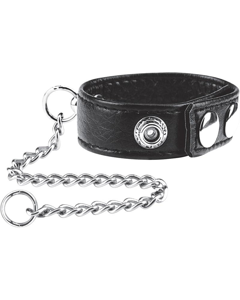 C & B Gear Snap Cock Ring With Leash 12 Inch