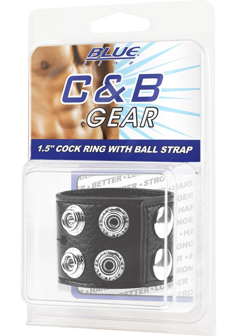 C & B Gear Cock Ring 1.5 ?With Ball Strap