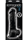 Renegade Big John Silicone Dildo Black 8 Inch