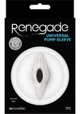 Renegade Universal Pump Sleeve Accessory Vagina Clear