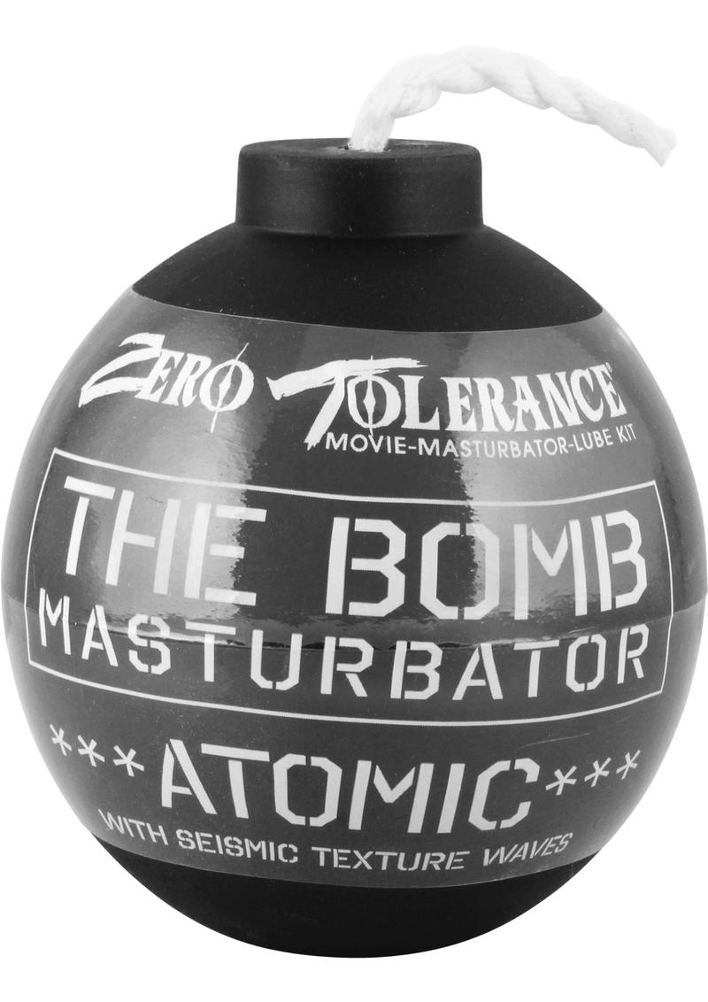 The Bomb Masturbator Atomic Textured Stroker Sleeve Black