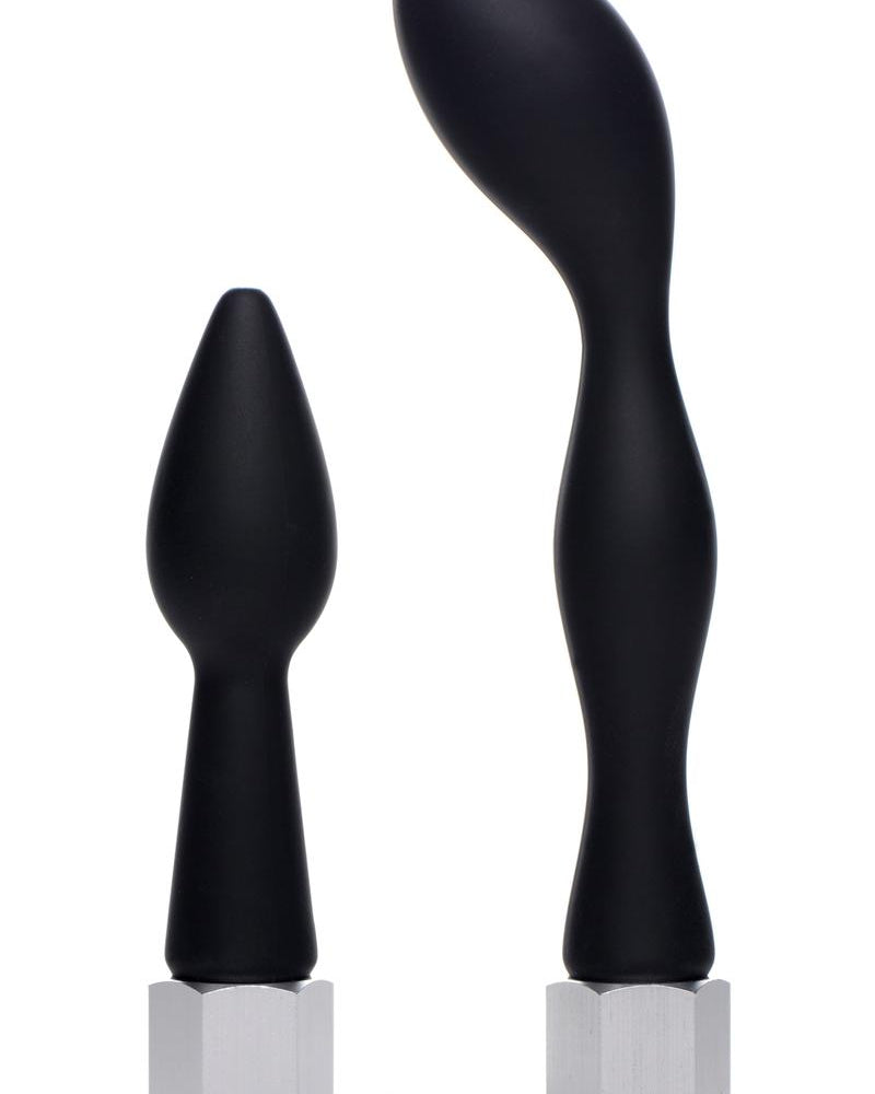 Clean Stream Silicone Enema Attachment Set Black 2 Each Per Set
