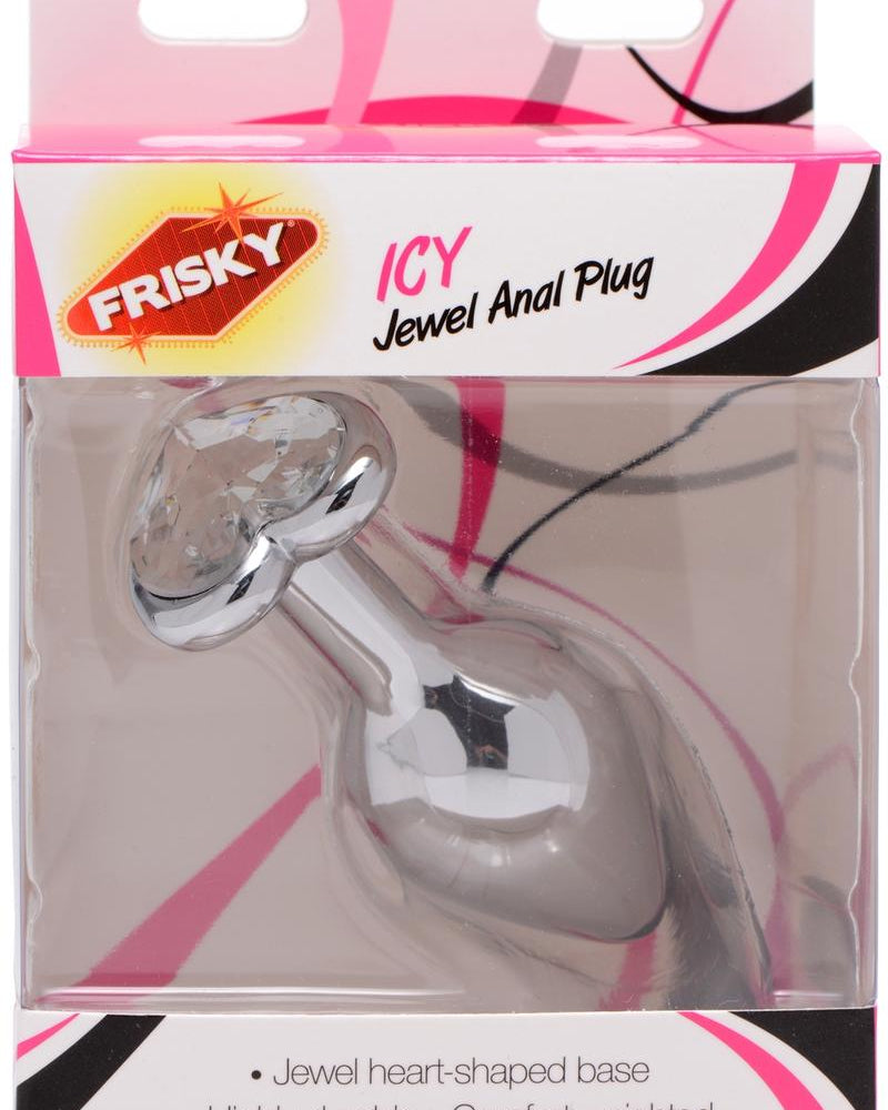 Frisky Icy Jewel Anal Plug Metal 3 Inch