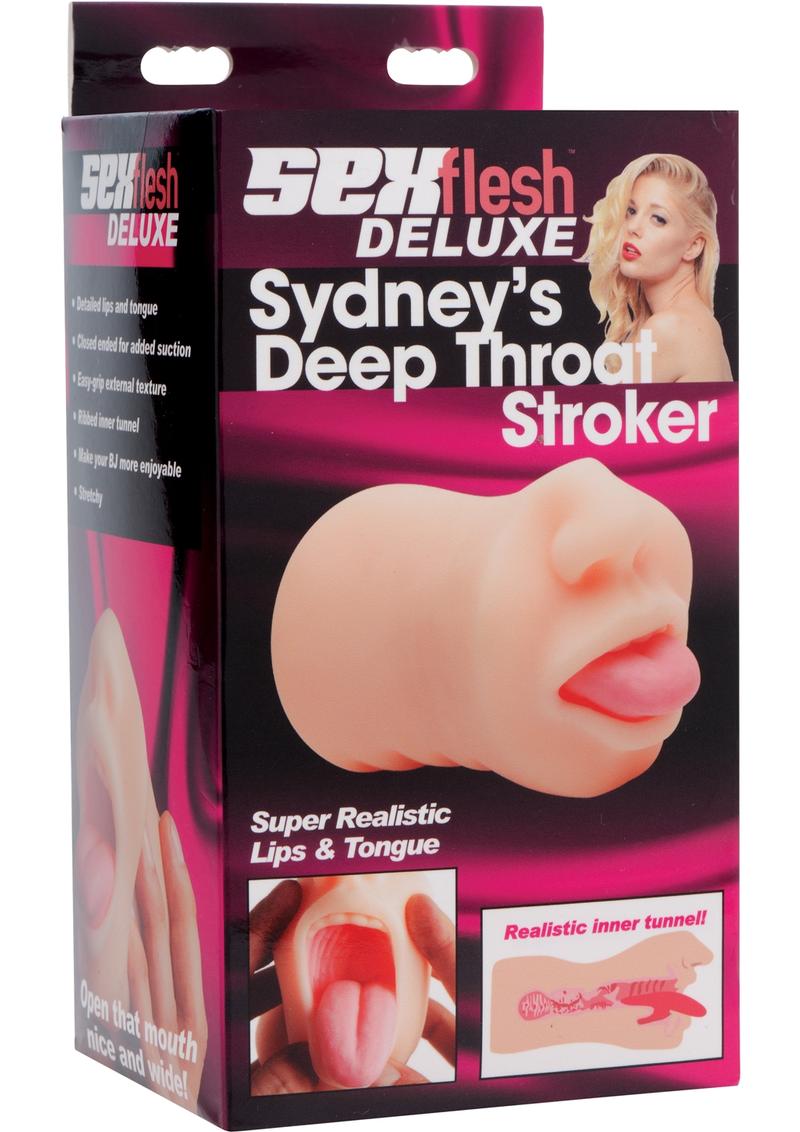 Sex Flesh Deluxe Sydney`s Garganta profunda Stroker Flesh