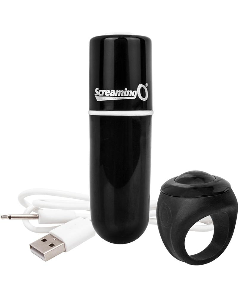 Vooom Wireless Remote Control Silicone USB Rechargeable Bullet Waterproof Black