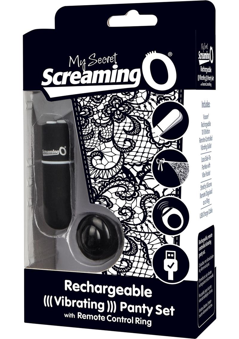 My Secret - Braguita vibradora recargable por USB con anillo de silicona para control remoto, resistente al agua, color negro