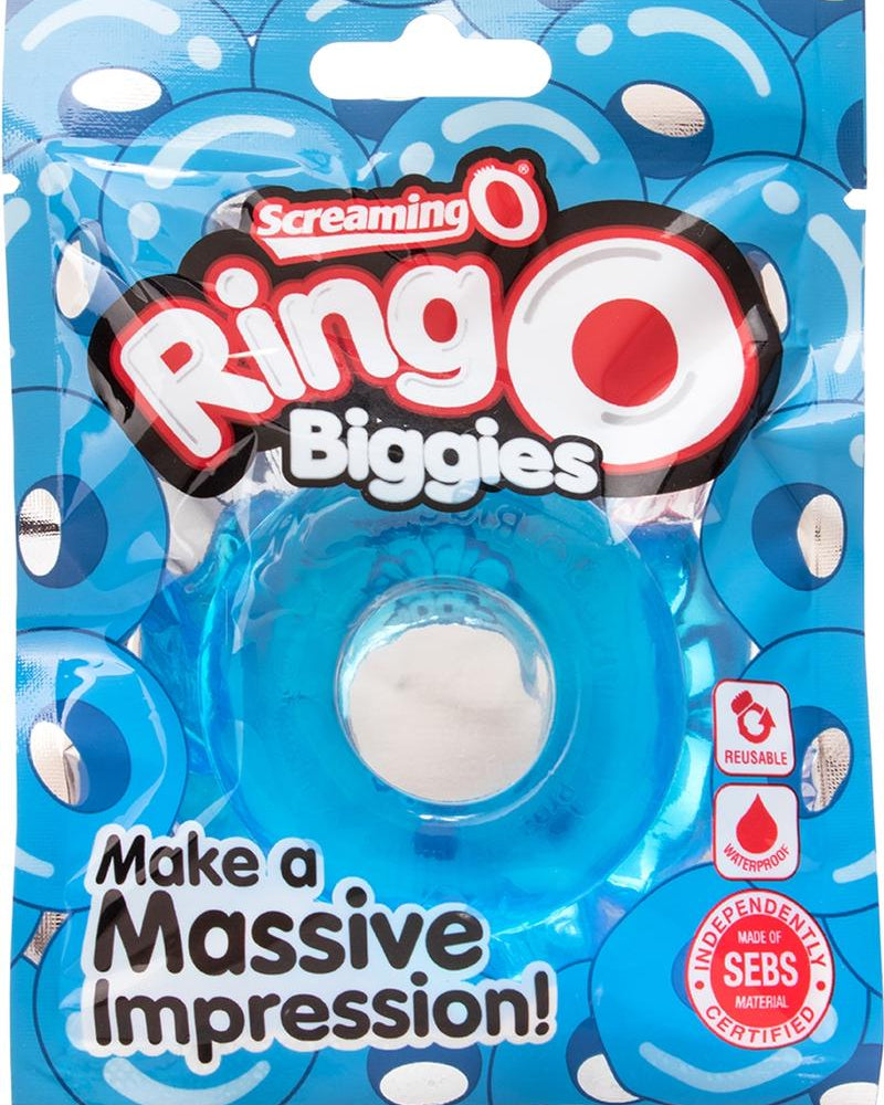 Anillo para el pene Ringo Biggies resistente al agua, color azul