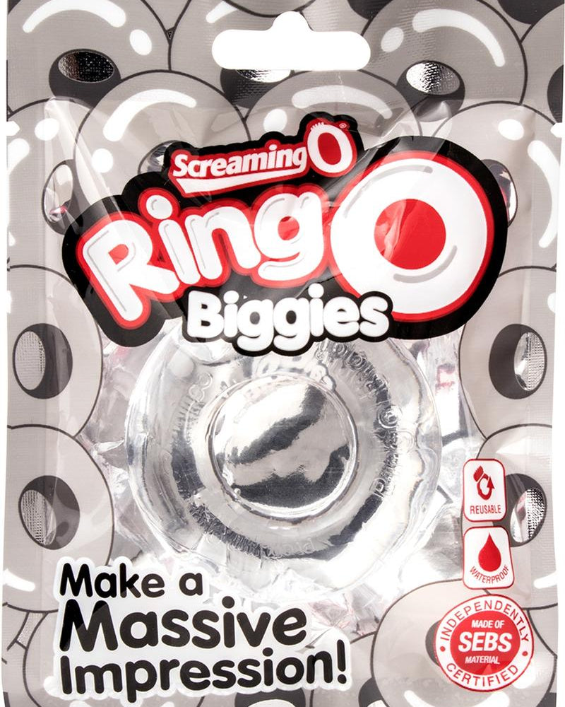 Anillo para el pene Ringo Biggies resistente al agua y transparente