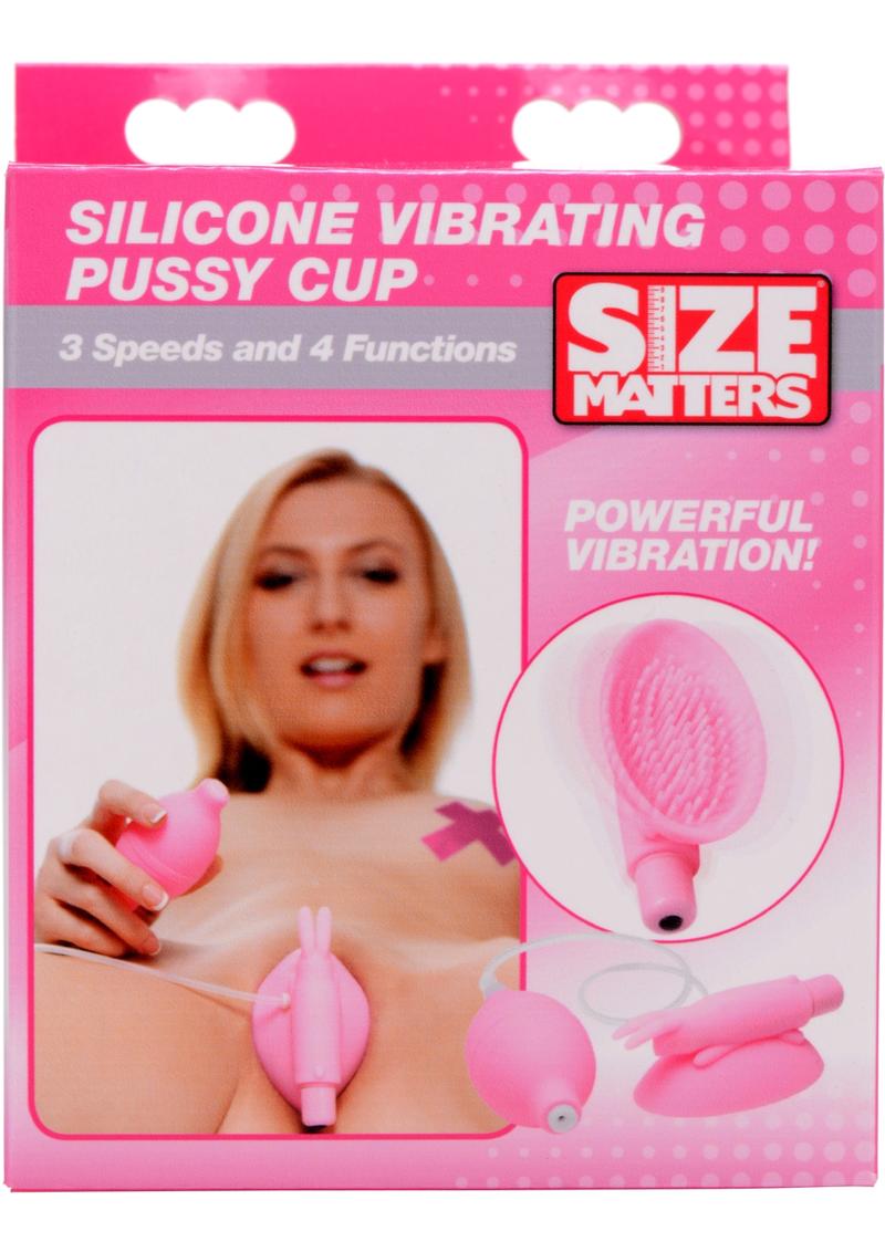 Size Matters Silicone Vibrating Pussy Cup Pink