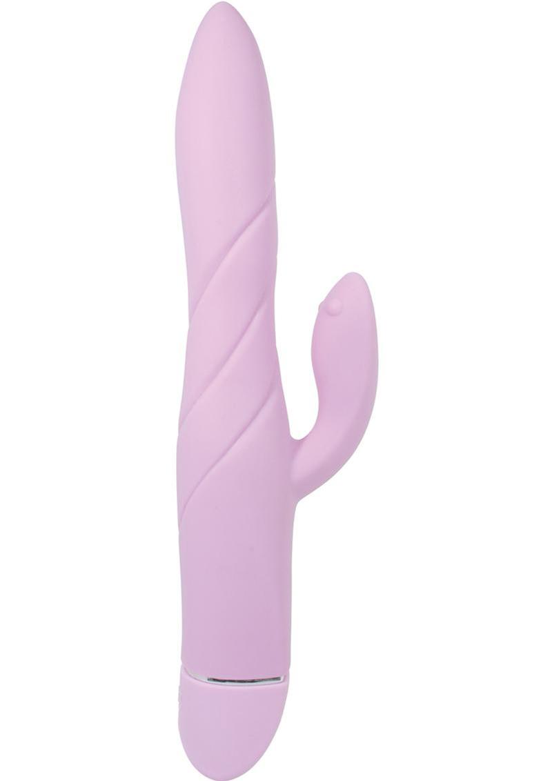 Vibrador de silicona con triple motor Ovo K7 Twisty Rabbit, resistente al agua, color rosa