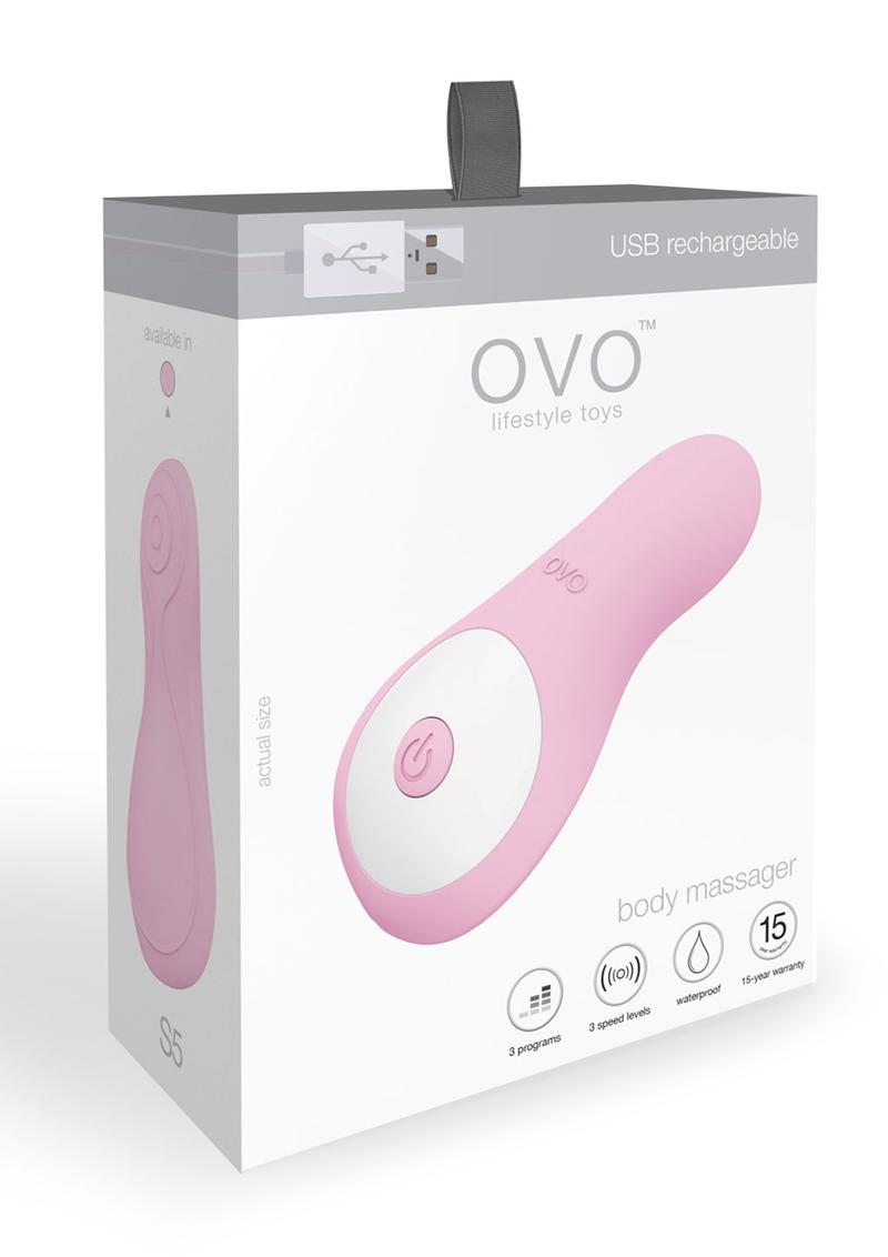 Ovo S5 Rechargeable Lay On Pink