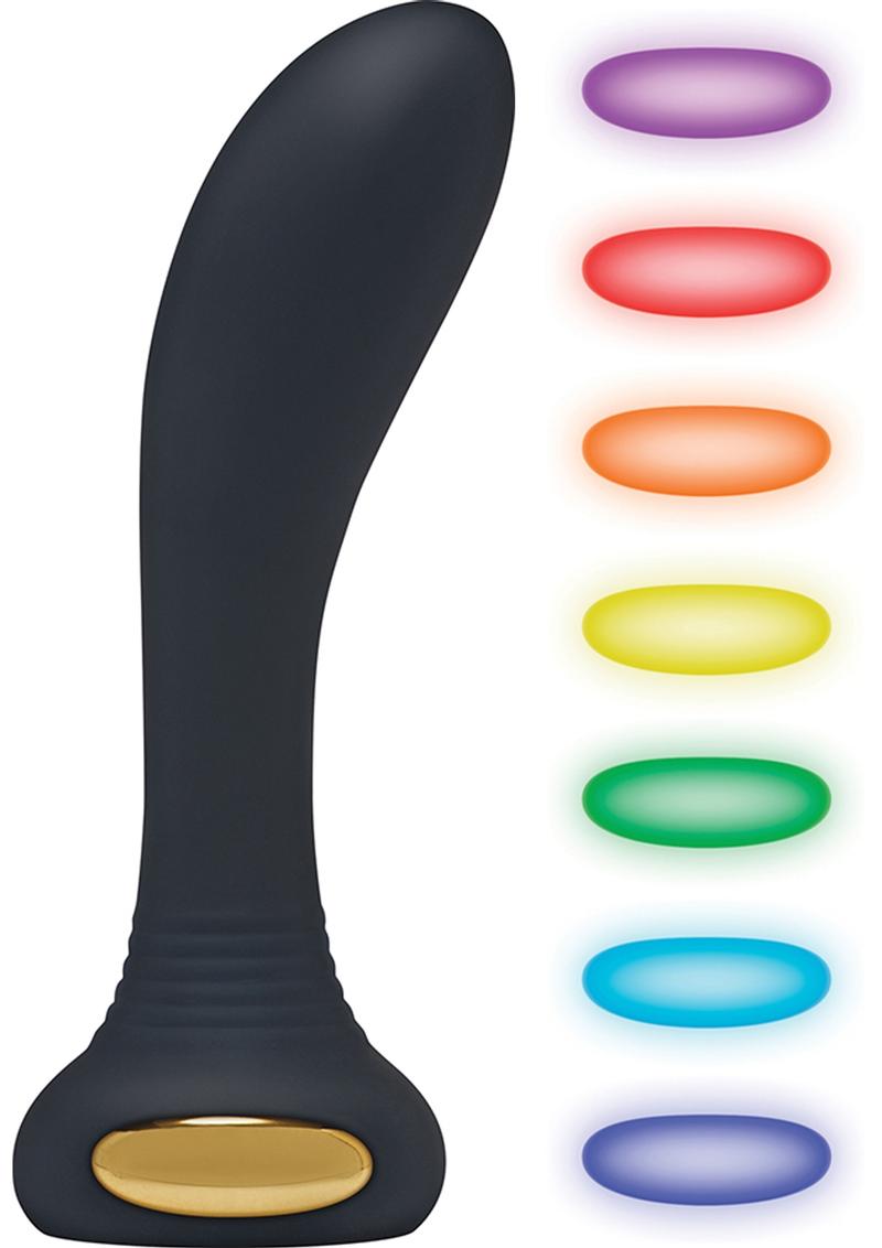 Zero Tolerance Lightning Rod Silicone Rechargeable Prostate Massager Waterproof Multi-Colored LED Light 5.3 Inch