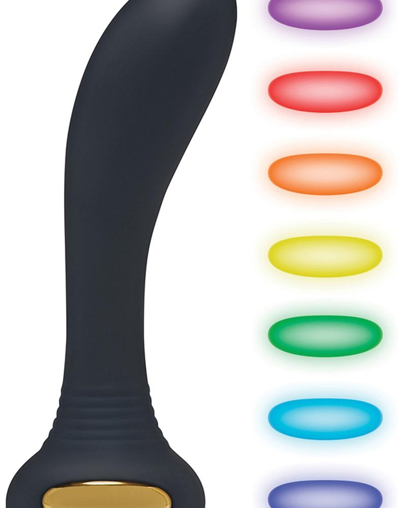 Zero Tolerance Lightning Rod Silicone Rechargeable Prostate Massager Waterproof Multi-Colored LED Light 5.3 Inch
