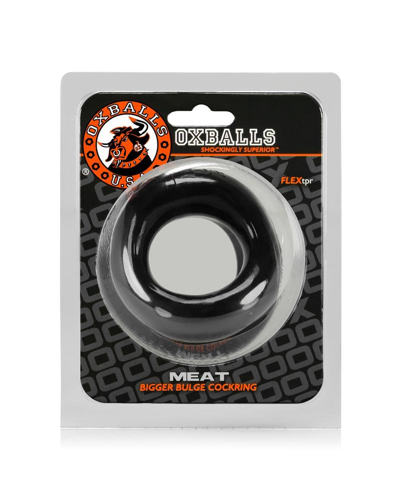Anillo para el pene acolchado de carne, color negro