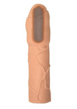 Natural Realskin Uncircumcised Xtender Vibrating Sleeve Flesh 6.37 Inch