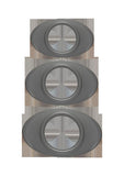 Optimale Easy Grip C-Ring Set Silicone 3 Each Per Set Grey