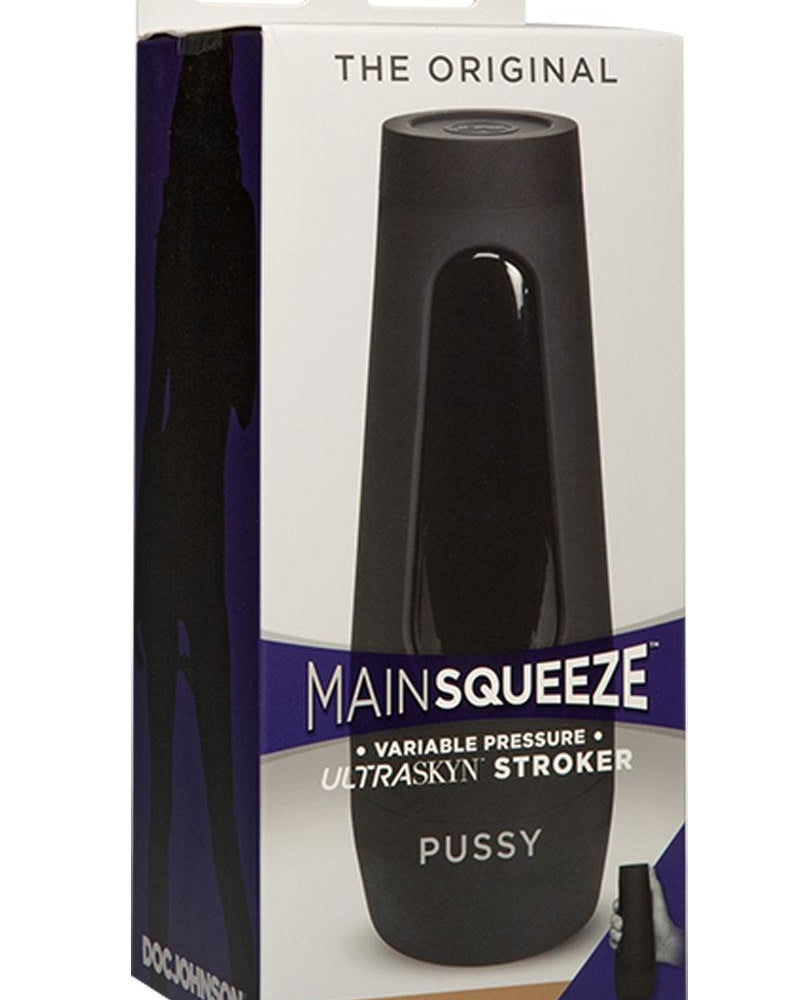 Masturbador masculino Ultraskyn Stroker original de Main Squeeze, color caramelo, 7,5 pulgadas