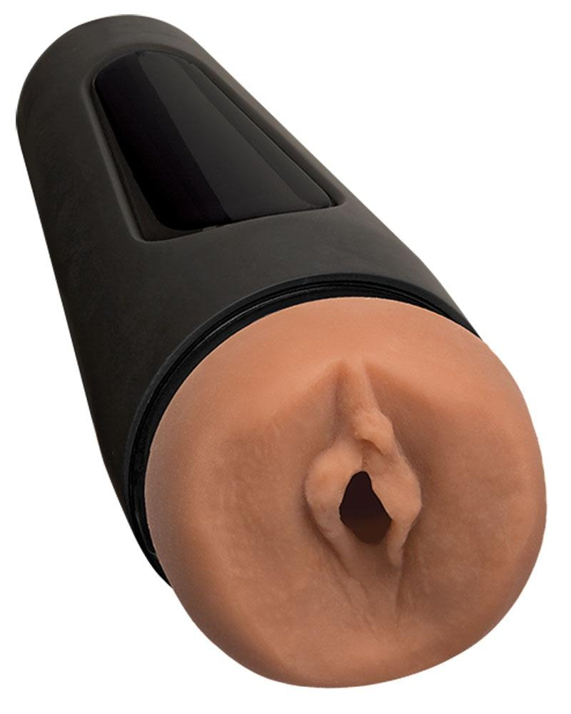 Masturbador masculino Ultraskyn Stroker original de Main Squeeze, color caramelo, 7,5 pulgadas
