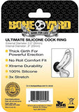 Bone Yard Ultimate Silicone Cockring Black 2 Inch Diameter