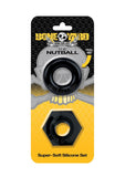 Bone Yard The Nutball Silicone Cockring Set Black