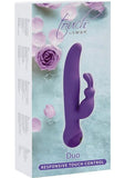 Vibrador de silicona Touch By Swan Duo resistente a la ducha morado