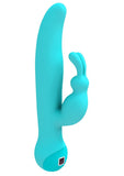 Vibrador de silicona Touch By Swan Duo resistente a la ducha, color verde azulado