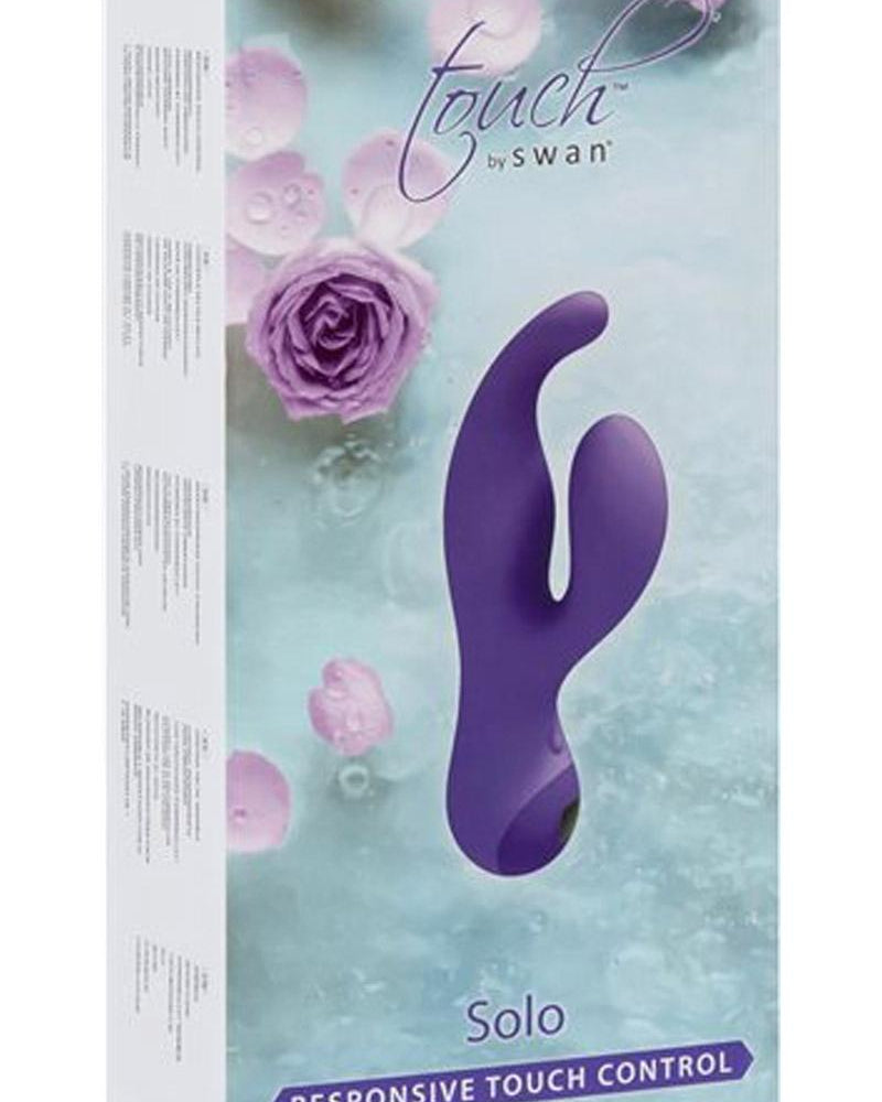 Touch By Swan Solo Silicone Vibrator Showerproof Purple