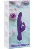 Vibrador de silicona Touch By Swan Trio resistente a la ducha morado