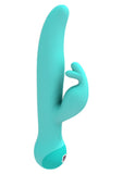 Vibrador de silicona Touch By Swan Trio resistente a la ducha, color verde azulado