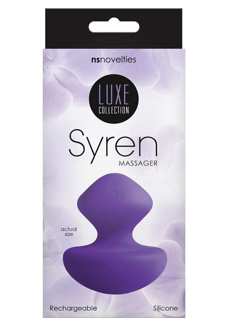 Luxe Syren Silicone Massager USB Rechargeable Purple 3 Inch