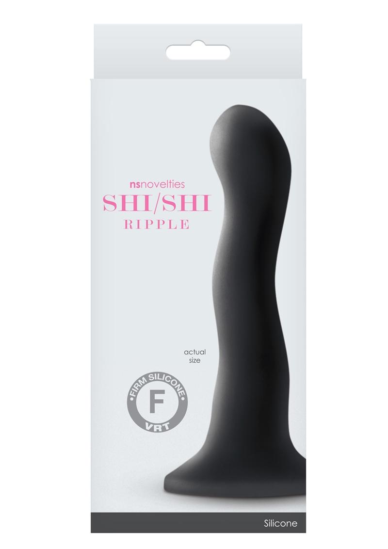 Shi Shi Ripple 6 Inch Dildo Black