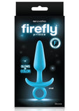 Tapón anal pequeño de silicona Firefly Prince de 4,3 pulgadas en color azul