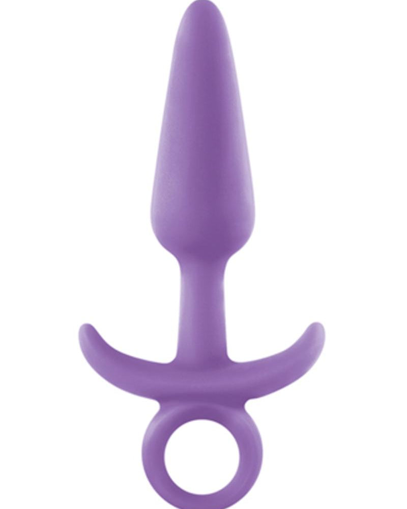 Firefly Prince Glow In The Dark Firm Silicone Medium Anal Plug Purple 5 Inch
