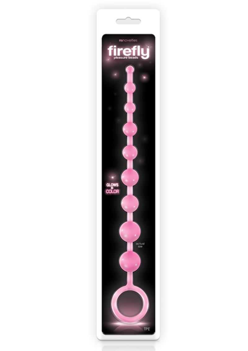 Firefly Pleasure Beads Glow In The Dark Anal Beads Pink