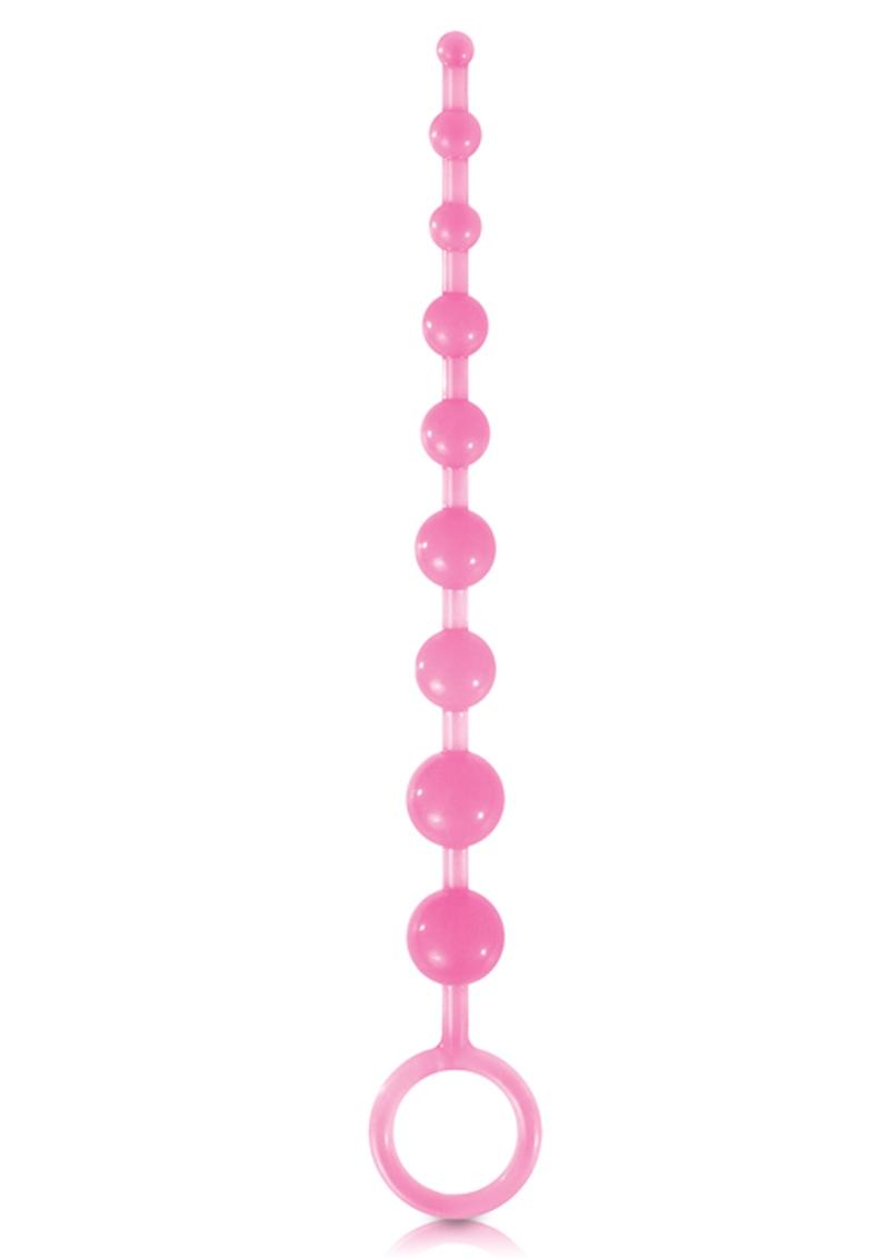 Firefly Pleasure Beads Glow In The Dark Anal Beads Pink