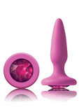 Glams Mini Silicone Anal Plug Pink Gem 3.3 Inch