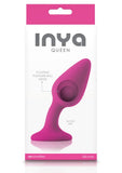 Inya Queen Silicone Anal Plug With Floating Pleasure Ball Pink 4.7 Inch