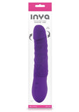 Inya Twister Vibrador de silicona resistente a la ducha morado de 9 pulgadas