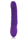 Inya Twister Vibrador de silicona resistente a la ducha morado de 9 pulgadas