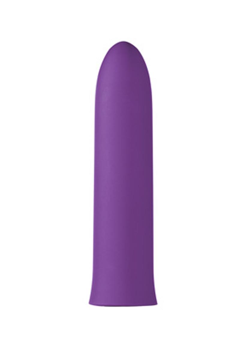 Mini vibrador recargable Lush Violet resistente a la ducha de 3,5 pulgadas en color morado