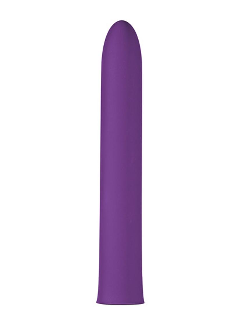 Vibrador recargable por USB Lush Tulip resistente al agua morado de 5,5 pulgadas